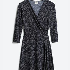 Kaleigh Blue Dress with Polka Dots - Size Large